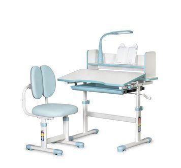 Комплект парта і крісло Evo-Kids BD-24 Blue  &mdash; купити в Bubbleshop