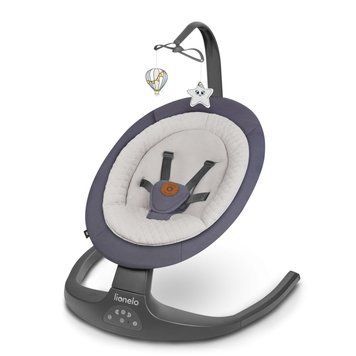 Шезлонг-гойдалка Lionelo RALF GREY GRAPHITE &mdash; купити в Bubbleshop