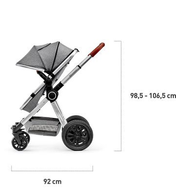 Універсальна коляска 3 в 1 Kinderkraft Veo Grey (KKWVEOGRY30000) 203247 фото