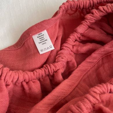 Простирадло муслін 120 х 60 теракот &mdash; купити в Bubbleshop