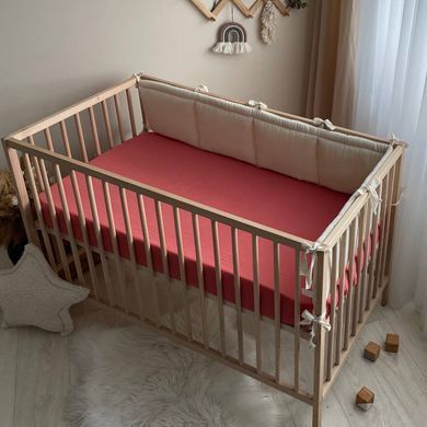 Простирадло муслін 120 х 60 теракот &mdash; купити в Bubbleshop