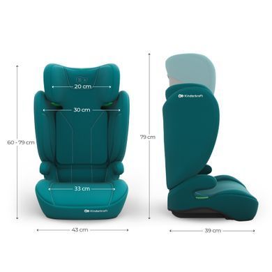 Автокрісло Kinderkraft i-Spark 2 Plus i-Size Green (KCISPA02GREPL00) &mdash; купити в Bubbleshop