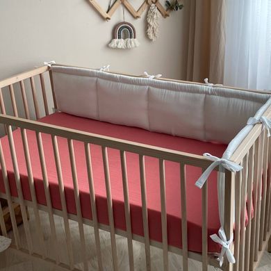 Простирадло муслін 120 х 60 теракот &mdash; купити в Bubbleshop