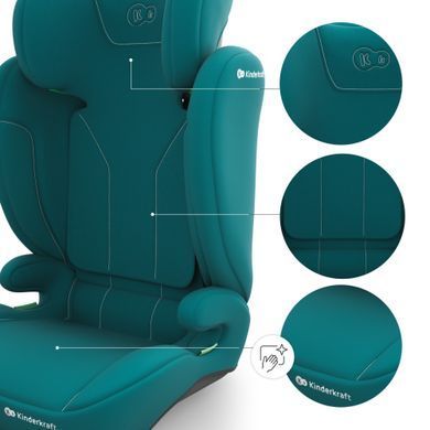 Автокрісло Kinderkraft i-Spark 2 Plus i-Size Green (KCISPA02GREPL00) &mdash; купити в Bubbleshop