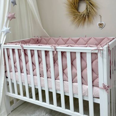 Комплект постільної білизни для новонародженого Baby Mix Перо пудра, колір пудра &mdash; купити в Bubbleshop