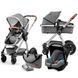 Универсальная коляска 3 в 1 Kinderkraft Veo Grey (KKWVEOGRY30000)