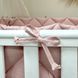 Комплект постільної білизни для новонародженого Baby Mix Перо пудра, колір пудра