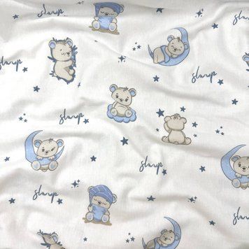 Пелюшка фланель Sleep блакитний &mdash; купити в Bubbleshop