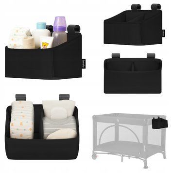 Органайзер для ліжечка Lionelo SIDEPOCKET SMALL BLACK &mdash; купити в Bubbleshop