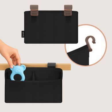 Органайзер для ліжечка Lionelo SIDEPOCKET SMALL BLACK &mdash; купити в Bubbleshop