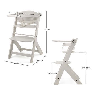 Стільчик для годування Kinderkraft Enock Beige (KKKENOCBEGF0000) &mdash; купити в Bubbleshop