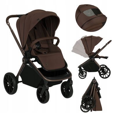 Універсальна коляска 2 в 1 Lionelo MIKA PLUS 2IN1 MOCHA MOUSSE &mdash; купити в Bubbleshop