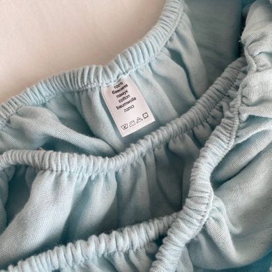 Простирадло муслін 120 х 60 блакитний &mdash; купити в Bubbleshop