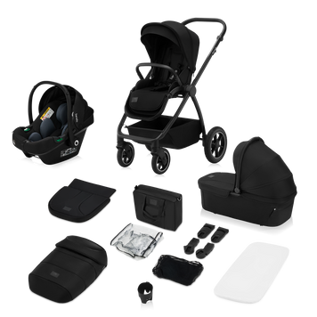Універсальна коляска 3 в 1 Lionelo MERIL 3IN1 BLACK ONYX &mdash; купити в Bubbleshop