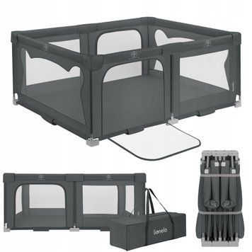 Манеж Lionelo FLORENCE EASY FOLD GREY GRAPHITE &mdash; купити в Bubbleshop