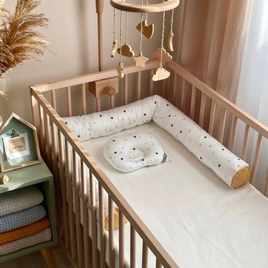 Валик "Nordic" Горошки гірчиця &mdash; купити в Bubbleshop