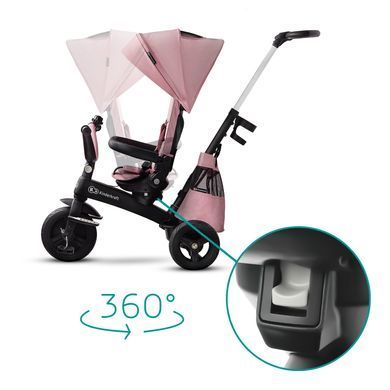 Трехколесный велосипед Kinderkraft Easytwist Mauvelous Pink (KKRETWIPNK0000) &mdash; купити в Bubbleshop