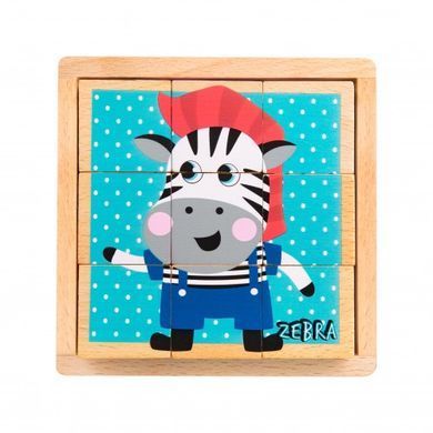 Навчальні дерев'яні кубики Akuku A0612, 9шт. &mdash; купити в Bubbleshop