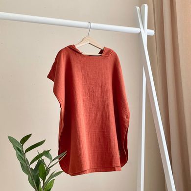 Пончо Муслін Теракот &mdash; купити в Bubbleshop