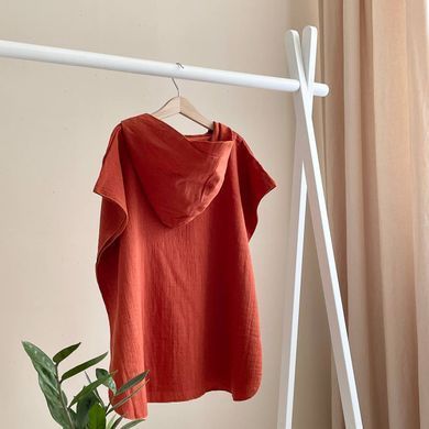 Пончо Муслін Теракот &mdash; купити в Bubbleshop