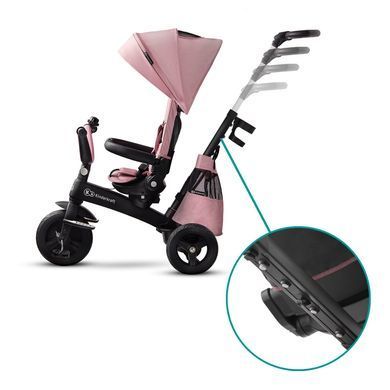Трехколесный велосипед Kinderkraft Easytwist Mauvelous Pink (KKRETWIPNK0000) &mdash; купити в Bubbleshop