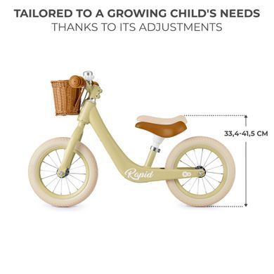 Біговел Kinderkraft Rapid 2 Savannah Green (KRRAPI02GRE0000) &mdash; купити в Bubbleshop