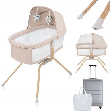 Ліжечко-колискова Lionelo MALIN EVO BEIGE NATURAL &mdash; купити в Bubbleshop