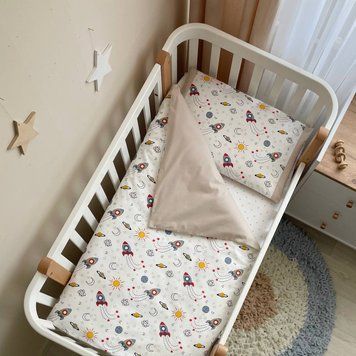 Змінна постіль Baby Mix Ракети &mdash; купити в Bubbleshop