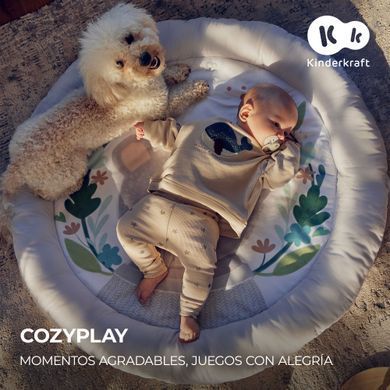 Розвиваючий килимок Kinderkraft Cozyplay (KPCOZY00LGR0000) — купити в Bubbleshop