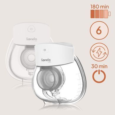 Молоковідсмоктувач Lionelo FIDI FREE LUMI WHITE NATURAL &mdash; купити в Bubbleshop