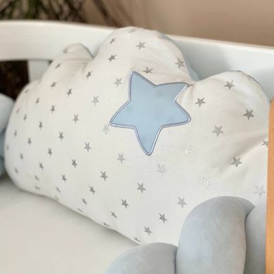 Комплект постільної білизни для новонародженого Колекція №7 Хмаринки блакитні &mdash; купити в Bubbleshop
