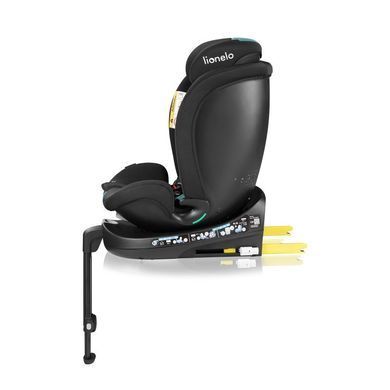 Дитяче автокрісло Lionelo NAVY I-SIZE BLACK TURQUOISE &mdash; купити в Bubbleshop