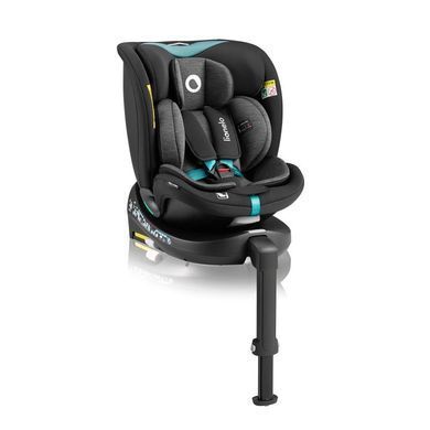 Дитяче автокрісло Lionelo NAVY I-SIZE BLACK TURQUOISE &mdash; купити в Bubbleshop