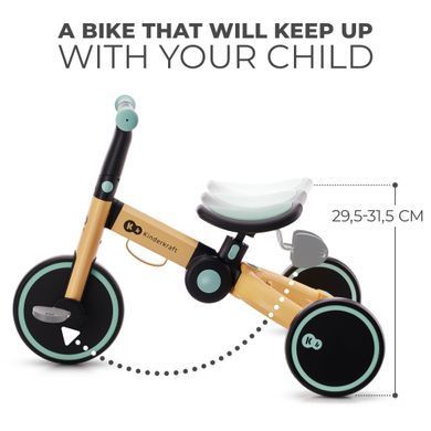 Триколісний велосипед 3 в 1 Kinderkraft 4TRIKE Sunflower Blue (KR4TRI22BLU0000) &mdash; купити в Bubbleshop