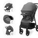 Прогулянкова коляска Kinderkraft Trig 3 Tray Grey (KSTRIG03GRY000T)