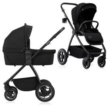 Універсальна коляска 2 в 1 Lionelo MERIL 2IN1 BLACK ONYX &mdash; купити в Bubbleshop