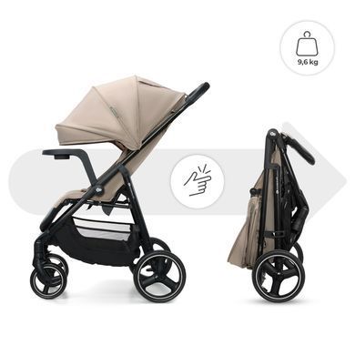 Прогулянкова коляска Kinderkraft Trig 3 Tray Beige (KSTRIG03BEG000T) &mdash; купити в Bubbleshop