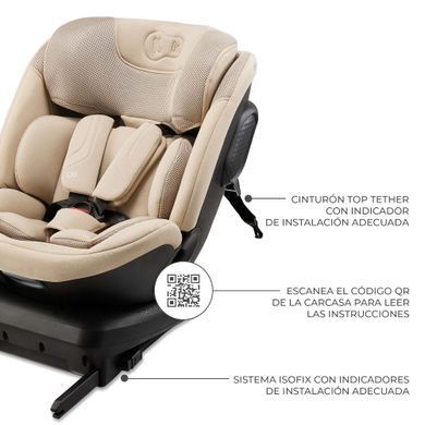Автокрісло Kinderkraft Xpedition 3 i-Size Beige (KCXPED03BEG0000) &mdash; купити в Bubbleshop