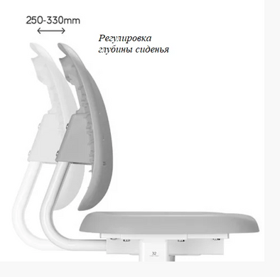 Комплект парта + стілець трансформери Piccolino III Grey FunDesk &mdash; купити в Bubbleshop