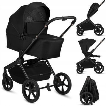 Універсальна коляска 2 в 1 Lionelo FREYA 2IN1 BLACK ONYX &mdash; купити в Bubbleshop