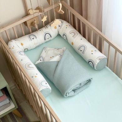 Валик "Nordic" Веселки мята &mdash; купити в Bubbleshop