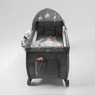 Ліжечко-манеж Lionelo SVEN PLUS BEIGE OLIVE &mdash; купити в Bubbleshop
