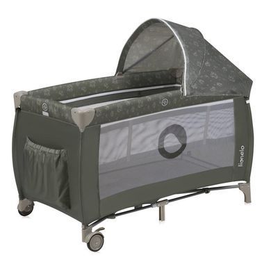 Ліжечко-манеж Lionelo SVEN PLUS BEIGE OLIVE &mdash; купити в Bubbleshop