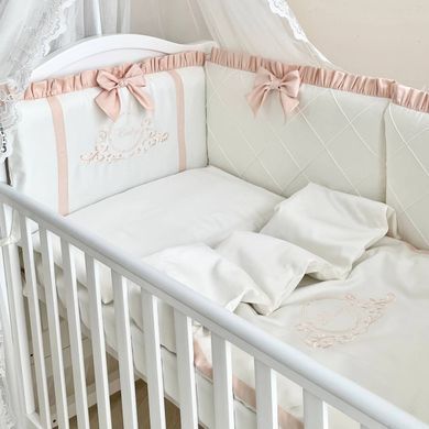Комплект постільної білизни для новонародженого Belissimo персик &mdash; купити в Bubbleshop
