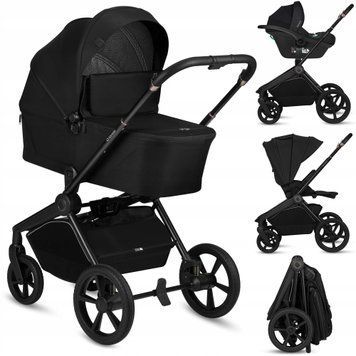 Універсальна коляска 3 в 1 Lionelo FREYA 3IN1 BLACK ONYX &mdash; купити в Bubbleshop