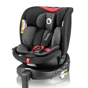 Дитяче автокрісло Lionelo NAVY I-size BLACK RED &mdash; купити в Bubbleshop