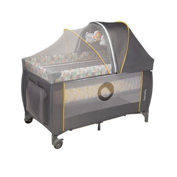Ліжечко-манеж Lionelo SVEN PLUS YELLOW SCANDI &mdash; купити в Bubbleshop