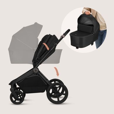 Універсальна коляска 3 в 1 Lionelo FREYA 3IN1 BLACK ONYX &mdash; купити в Bubbleshop
