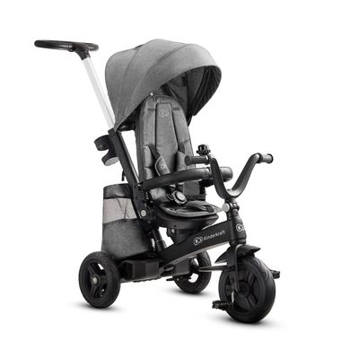 Трехколесный велосипед Kinderkraft Easytwist Platinum Grey (KKRETWIGRY0000) KKRETWIGRE0000 фото