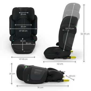 Автокрісло Kinderkraft Xpand 2 PRO i-Size Black (KCXPPR02BLK0000) &mdash; купити в Bubbleshop